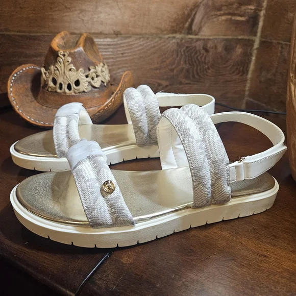 MICHAEL Michael Kors White and Cream Sandals - Picture 1 of 9